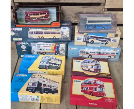 A Collection of Corgi Classics bus models, Daybrook, The Brighton tour, Greyhound lines &amp; many more