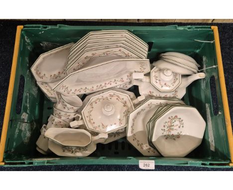 Johnsons Brothers dinner service. Tureen, platter, teapot and other items