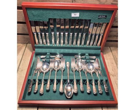 Boxed canteen of cutlery by John Turton of Sheffield. E.P.N.S 