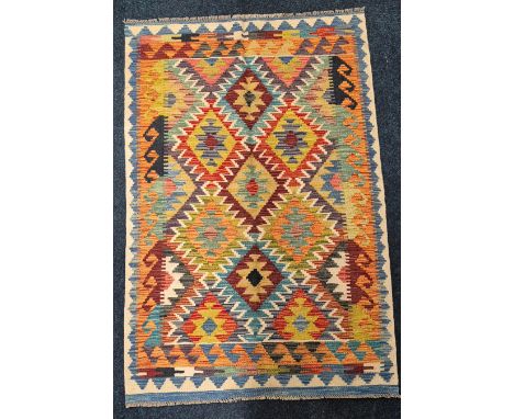 Hand knotted chobi kilim rug. [150x98cm] 