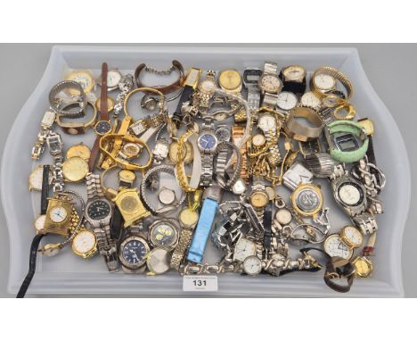 A Large Collection of watches &amp; spares; Gents &amp; woman's watches Sekonda, Embroidered, Casio, citron &amp; many more