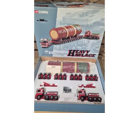Corgi Limited edition Volvo FH 4 Axle Ballasted tractor x2, Nicolas Bogies &amp; fertiliser dry load set. Model CC12403. Box 