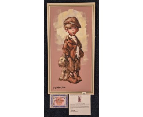 Barry Leighton-Jones Urchins Framed Oil painting titled "Best mates" with Certificate of authenticity from the art 4 art Comp