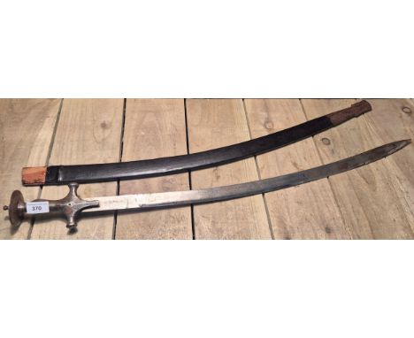 Antique Talwar sword with Scabbard. 88cm in length. 