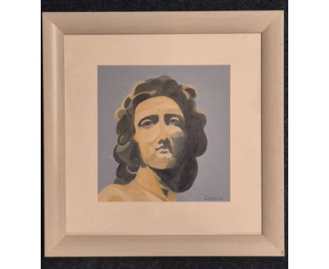 Cousland, Oil painting on BoardGreek Goddess head. Signed Cousland Frame-42.5x42cm