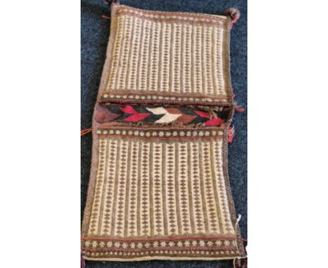Antique/ vintage hand knotted camel saddle bag. 