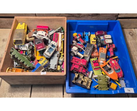 A Collection of playworn vehicles; Corgi models- Morris Mini- Minor, Cooper, Cooper S, Oldsmobile, Chevrolet Impala, Dinky Ce