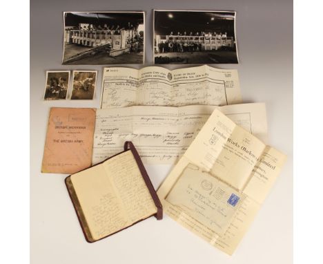 WORLD WAR I INTEREST: A brief diary written by George Higgs, a steel specialist tasked with laying railway tracks to the tren