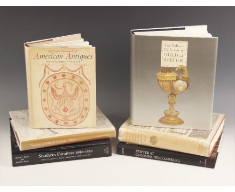 Six books on American antiques, comprising: Davis (John D.), PEWTER AT COLONIAL WILLIAMSBURG, Colonial Williamsburg Foundatio