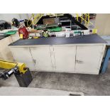 Strong Hold 4-Door Material Table 99" x 34" x 40"H; W/ Hose Reel, Abrasive Matl., Magnets, etc. (
