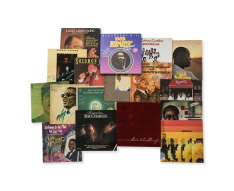 A GROUP OF ASSORTED JAZZ RECORDS
Including Louis Armstrong - The Two Greatest Concerts box set, Edith Piaf - Her Complete Rec