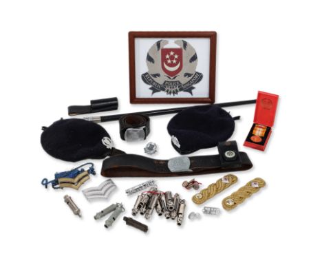 A LARGE GROUP OF SINGAPORE POLICE FORCE COLLECTABLES
Mostly mid-20th century, including 'Police Republic Singapore' swagger s