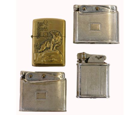 Four various lighters, comprising Strasmore Classics, FH Flame, and Polo. (4)