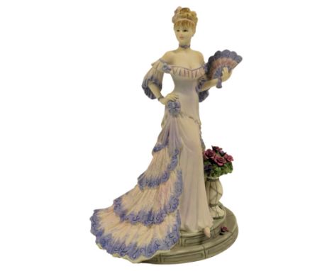 A Coalport bisque porcelain figure modelled as Mademoiselle Claudette, from The Parisiens Series, limited edition, No. 310/30