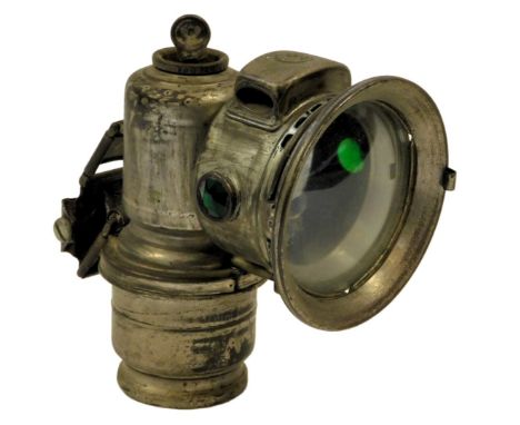 A Joseph Lucas Ltd Birmingham motorcycle lamp, 17.5cm high.