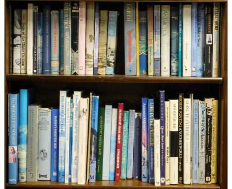 Various books relating to the Antarctic and other expeditions, to include Hold Gate (Martin) Mountains in the Sea, Wilson (Ed