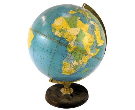 A Philips 12" political challenge globe, on a circular base, 43cm high overall. 