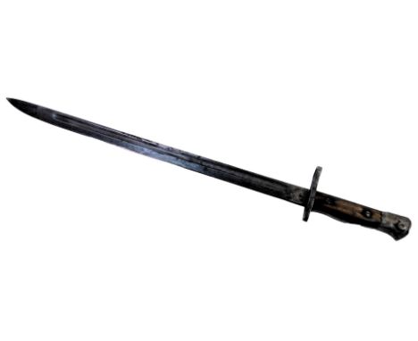 A WWI bayonet, for P14 rifle, manufactured by Remington, 57cm long.