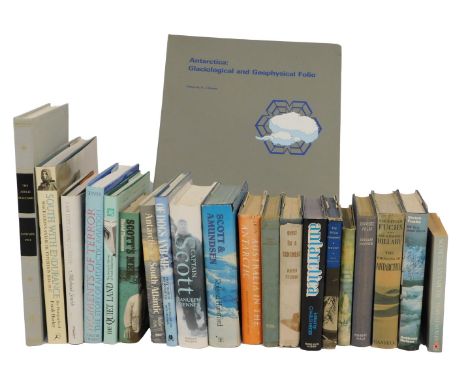 Various books relating to Antarctic expeditions, etc., to include Sir Vivian Fuchs and Sir Edmond Hillary, The Crossing of An