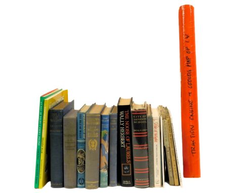 A group of Isle of Wight related books, comprising Cooper Isle of Wight, Portrait of the Isle of Wight, The Island, Battles i