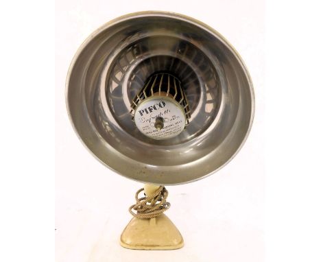 A Pifco Infradette infra-red and radiant heat lamp, in cream enamel casing, 34cm high.