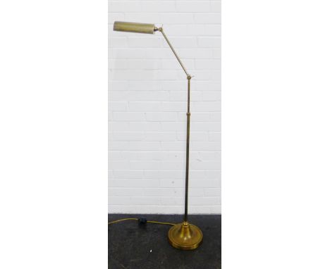 Adjustable floor standing  reading lamp, approx 150cm 