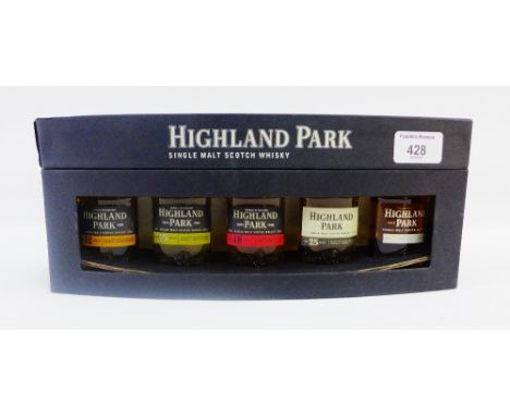 Highland Park, Single Malt Scotch Whisky, collection of five miniatures