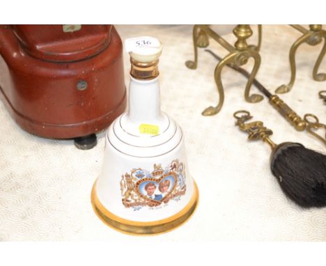 A Bells commemorative Scotch Whisky decanter and contents