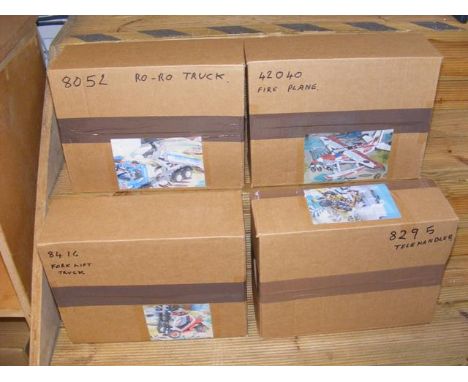 A used Lego fire plane model No. 42040, together with No. 8052, No. 8295, No. 8416