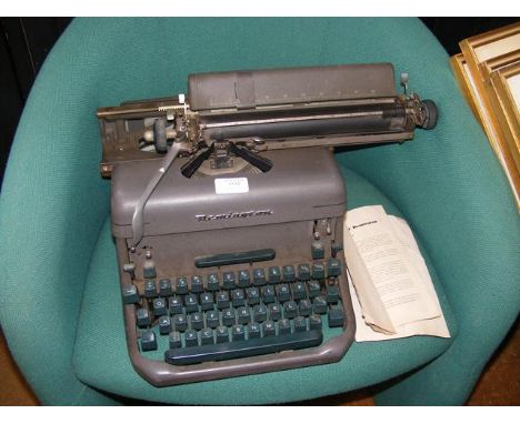 A vintage KMC Remington Typewriter with keyboard margin control 