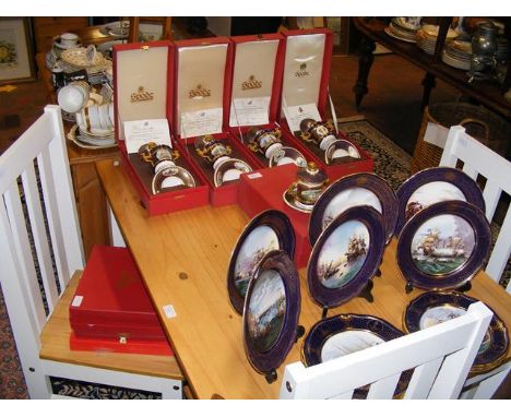 A quantity of Spode, including 'Armada' series collector's plates and cabinet cup and stand sets 