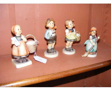 Four Hummel figures 