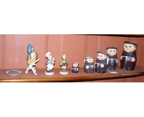 Hummel figures, Goebel monks, etc.  