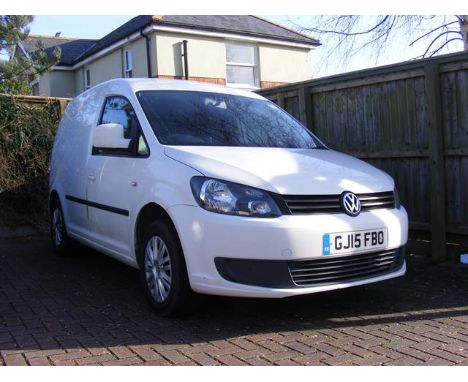 A VW Caddy Trendline diesel panel van, Registration GJ15 FBO. MOT until 13th March 2024 - Full Service History CONDITION REPO