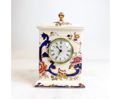 Masons mantle clock in the Mandalay design, h.21cm.