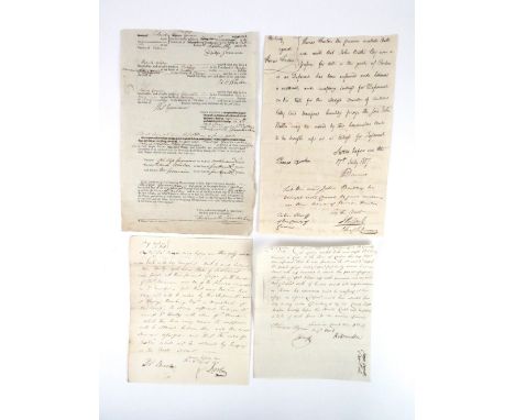 Four documents signed by prominent&nbsp;Magistrates.&nbsp;  [1798]:&nbsp;Recognisance for&nbsp;Philip Germaine of Lisnavagh, 