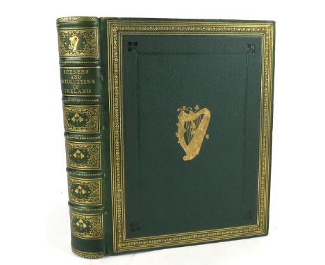 Fine Binding: Bartlett (W.H.)&nbsp;The&nbsp;Scenery and Antiquities&nbsp;of Ireland,&nbsp;2 vols. in one, 4to Lond. (James S.