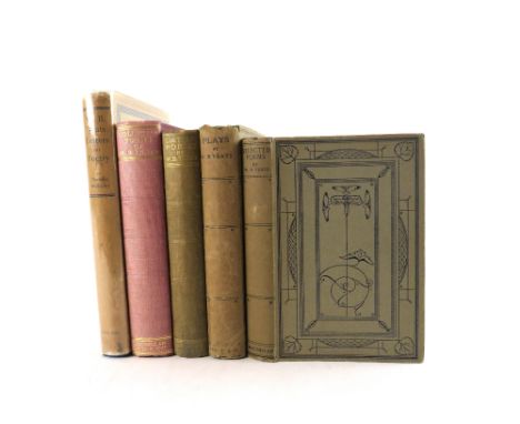 Yeats (W.B.)&nbsp;Later Poems, L. 1922, cloth;&nbsp;The Collected Poems of W.B. Yeats, Lond. 1933, cloth;&nbsp;Plays in Prose