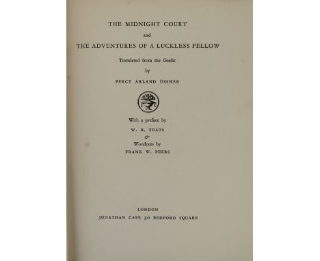 Ussher (Percy Arland)&nbsp;The Midnight Court and The Adventures of a Luckless Fellow, 8vo Lond. 1926.&nbsp;First Edn.,&nbsp;