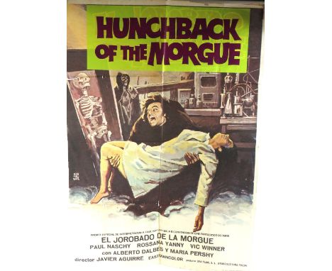 Cinema Poster:&nbsp;&nbsp;El Jorobado de la Morgue - Hunchback of the Morgue,&nbsp;Italian Portrait starring Paul Nascky, Ros