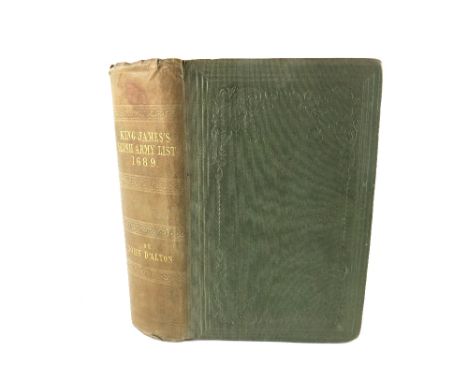 D'Alton (John)&nbsp;Illustrations, Historical and Genealogical of King James's Irish Army List, (1689), thick 8vo Dublin (For