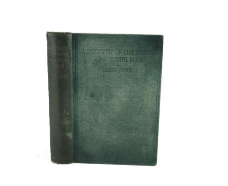 One of 750 Copies Joyce (James)&nbsp;A Portrait of the Artist as a Young Man, 8vo, L. (The Egoist Ltd.) 1916,&nbsp;True First