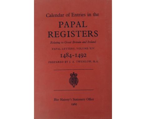 Papal Letters: H.M.S.O.:&nbsp;Calendar of Entries in the Papal Registers, Relating to Great Britain and Ireland Vols. XIII, P