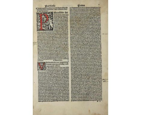 Incunabula:&nbsp;Expositio Ugonis Senesis super aphorismos Hypocratis [et] super comentum Galieni eius interpretis, Folio Ven