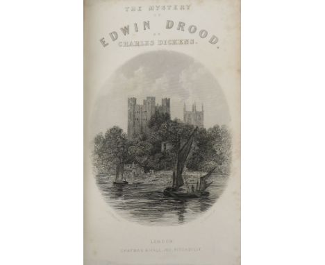 Dickens (Charles)&nbsp;The Mystery of Edwin Drood, 8vo Lond. (Chapman &amp; Hall) 1870.&nbsp;First Edn., engd. port. frontis,