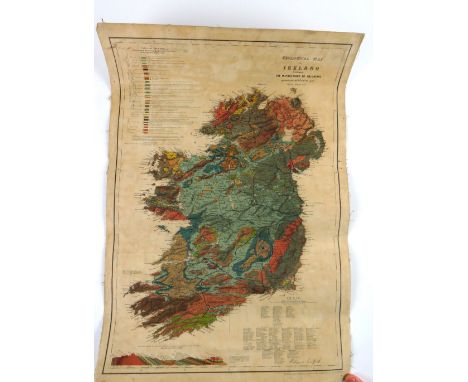 Irish Map: Griffith (Richard)&nbsp;Geological Map of Ireland to accompany the Instruction to Valuators, cold., D. (Forster &a