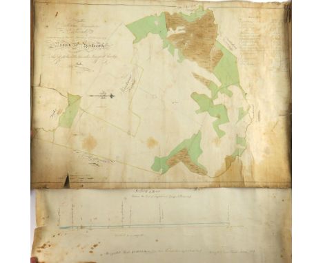 Co. Westmeath: Manuscript Map - Byron (Sam.) cartographer, A Survey of Ballrowan, Kerynstown, &amp; Clonecully in the Barony 