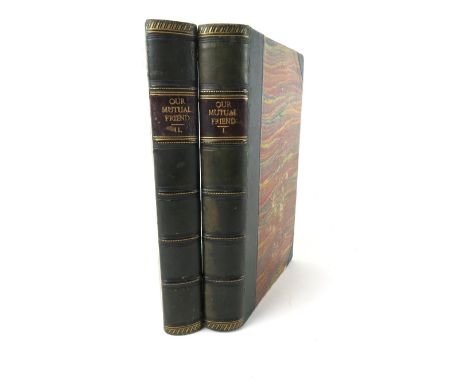 Dickens (Charles)&nbsp;Our Mutual Friend, 2 vols. 8vo Lond. (Chapman &amp; Hall) 1865.&nbsp;First Edn., 2 hf. titles, &amp; 4