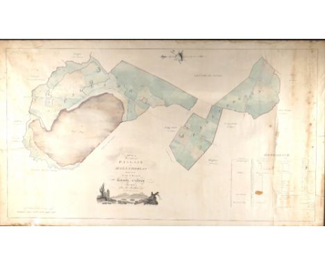 Rare County Galway Manuscript Map  Map: Co. Galway - [Logan (Michael) cartographer]&nbsp;A Survey of the Lands of Pallase and