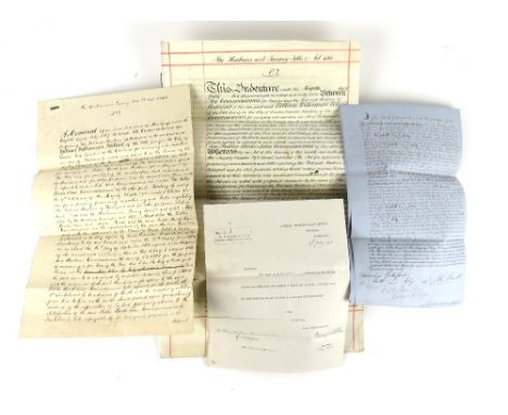 Improvements to Waterford Harbour, 1867  Manuscript and printed Documents associated with a loan,&nbsp;to the Waterford Harbo